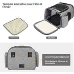 Foldable Expandable Pet Backpack Breathable Mesh Large Capacity for Cats Dogs Outdoor Travel Hiking Carrier shimendi Sécurité et Confort pour Chien chat| Shimendi