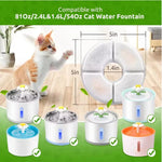 Replacement Filters for Cat Water Fountain Activated Carbon Replacement Filters Pet Cat Water Dispenser Filters Accessorie - shimendi