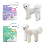 10pcs Pet Dog Diapers Males Females Absorbent Adjustable Doggy Disposable Underwear Physiological Breathable Pants for Dogs shimendi Sécurité et Confort pour Chien chat| Shimendi