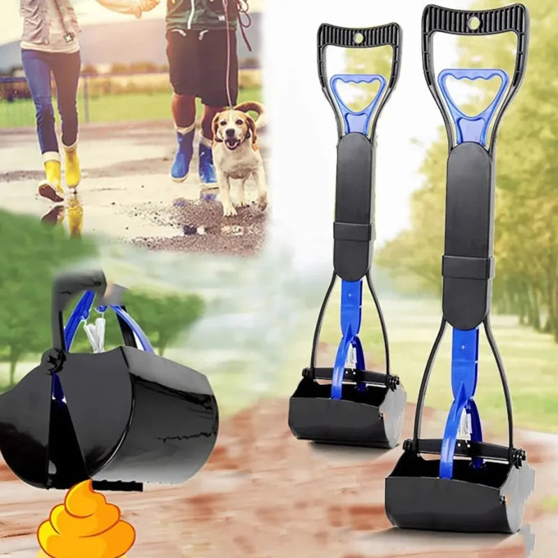 Foldable Long Handle Pet Poop Picker Dog Waste Cleaner Outdoor Poop Scooper Home Cleaning Tool Supplies