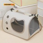 Portable Pet Carrier Bag for Small Dogs Cats Outdoor Foldable Cat Bag Breathable Cat Shoulder Bag Kitten Carrying Bag - shimendi