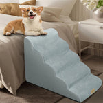 Dog Ramp Step Stairs 5 Steps Pet Stairs for High Beds and Sofa High-Density Sponge Foam Dog Steps with Removable Washable Cover shimendi Sécurité et Confort pour Chien chat| Shimendi