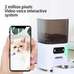5L Double Bowls Smart Automatic Cat Feeder With Camera Cat Dry Food Video Dispenser Pet Smart Voice Recorder Auto Feeder For Dog - shimendi