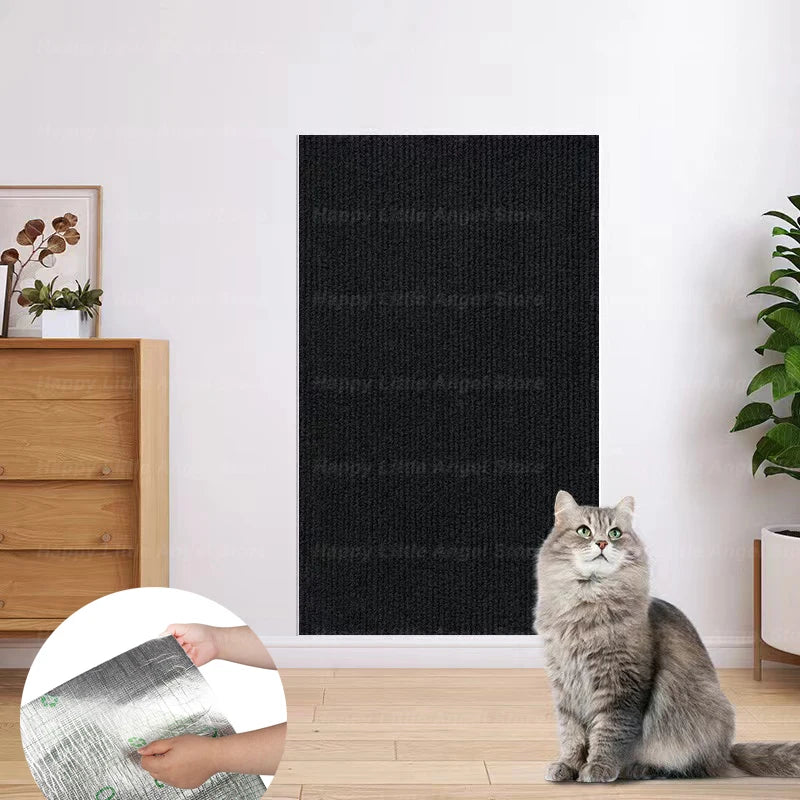 Cat Scratch Protector with Selfadhesive Freeform Cutting Carpet Mat Cat Scratch Protection Furniture Pet Training Sofa Protector