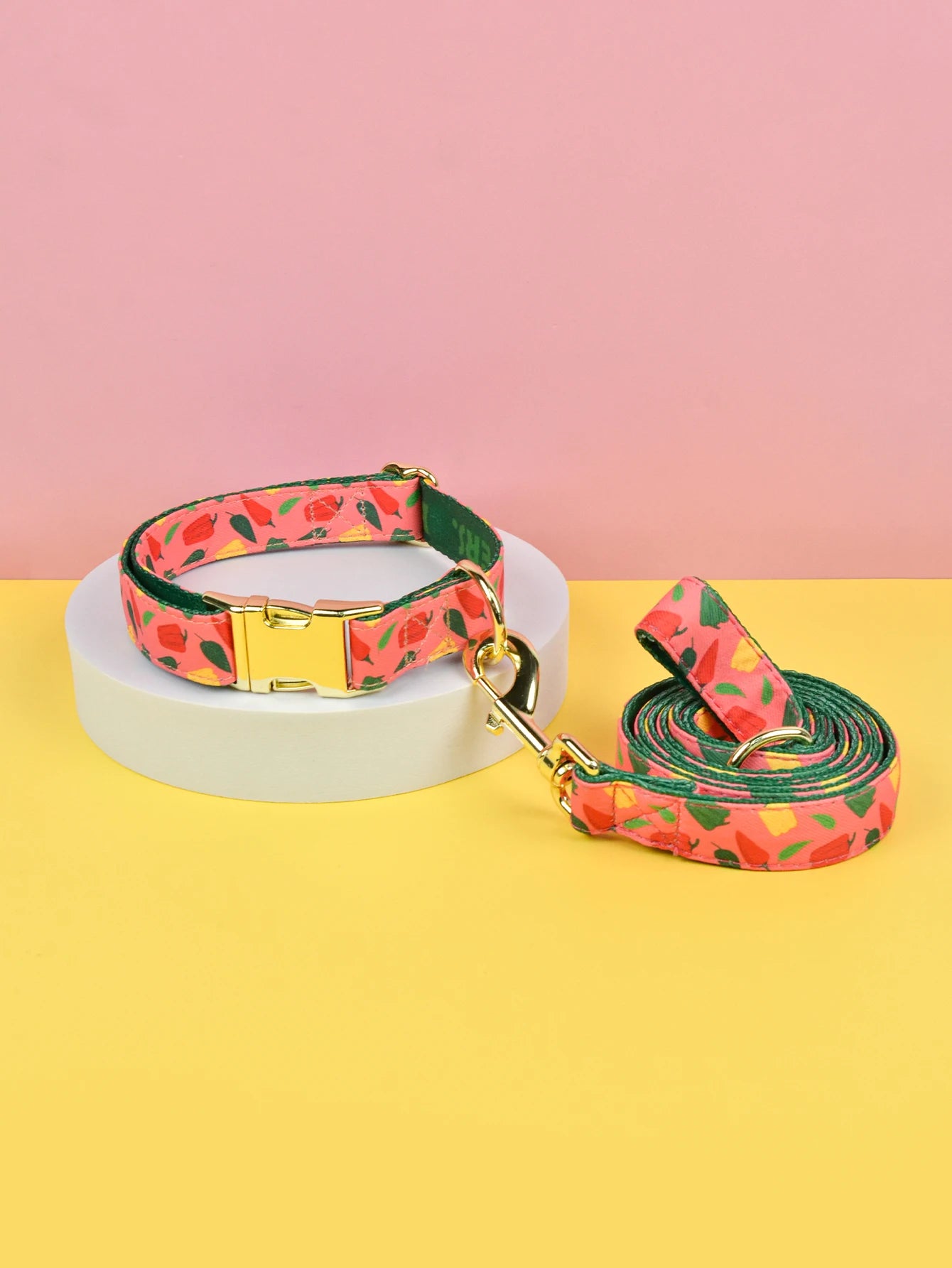 Luxury Brand Summer Colorful Season Adjutable Dog Collar And Leash Set For Small Medium Large Dogs