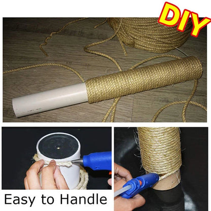 Natural Sisal Rope for Cat Tree DIY Scratching Post Toy Climbing Frame Replacement Kitten Claw Scratch Furniture Handmade Ropes