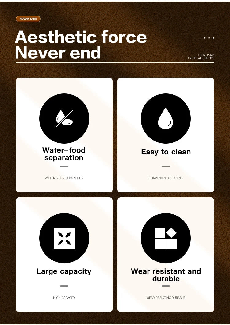 Automatic Cat Feeder & Water Dispenser with Gravity Food Storage Container for Cats and Dogs