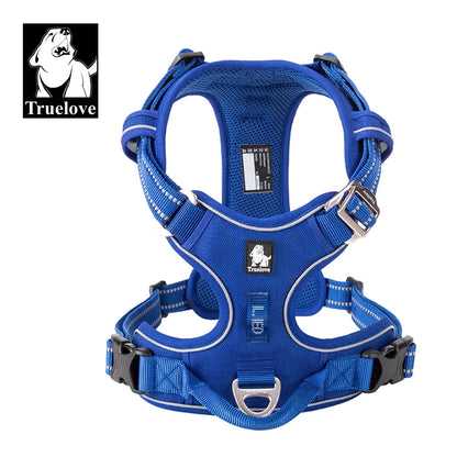 Truelove Pet harness Fashionable Nylon Durable Dog Harness Reflective Breathable Padded Training Vest Luxury Pet Accessories