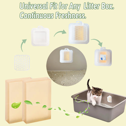 Cat Litter Deodorizer Replacement for PETKIT/Meowant/UBPET Self-Cleaning Cat Litter Box SC01/SC02 - Eliminates Odors at Source