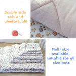 12 Color Dog Bed Mat Portable Pet Sleeping Bed Plush Blanket Washable Cat Bed Sofa Home Travel Comfort Warm Soft Flannel Blanket - shimendi
