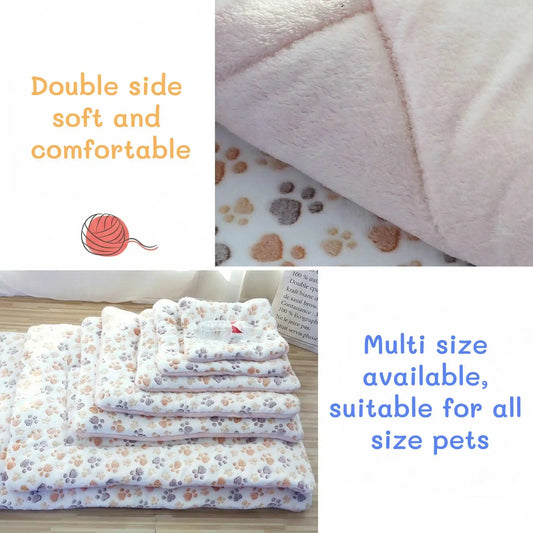 12 Color Dog Bed Mat Portable Pet Sleeping Bed Plush Blanket Washable Cat Bed Sofa Home Travel Comfort Warm Soft Flannel Blanket