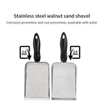 Cat Litter Scoop Fine Hole Stainless Steel Small Hole Cat Poop Shovel Tool Metal Dog Scoop Cleaning Brush AntiRust Litter Shovel - shimendi