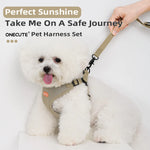 ONECUTE Handsfree Pet Dog Puppy  Harness  with Adjustable Traction Rope  Cat Breathable and Not Tight - shimendi