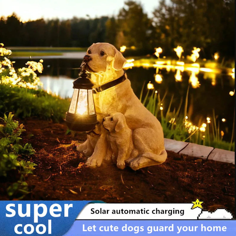 1 pc Patio decoration, outdoor, entrance decoration. Garden, villa solar simulation puppy decoration shimendi Sécurité et Confort pour Chien chat| Shimendi
