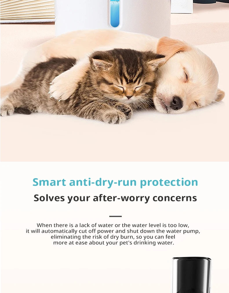 New 3.2L Stainless Steel Cat Water Fountain, USB Auto Smart Pet Drinking Fountain with Visual Water Window, Silent Pump for Cats