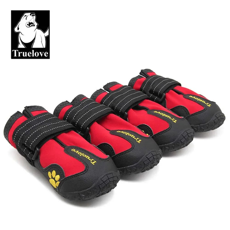 Truelove Dog Shoes Waterproof Anti-Slip Rain Boots Warm Snow Reflective for Small Medium Large Pet Sports Training TLS3961 - shimendi