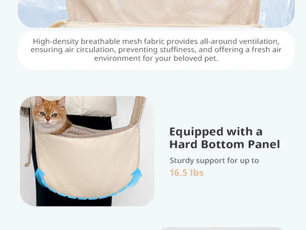 ONECUTE Foldable Pet Carrier Backpack for Small Dogs Cats Travel Tote for Chihuahua Yorkshire Puppy Outdoor Indoor Vet Visit