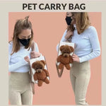 Cute Dog Carrier Bag Going Out Large Capacity Bear Plush Cat Shoulder Bag Small Dog Tote Bag shimendi Sécurité et Confort pour Chien chat| Shimendi