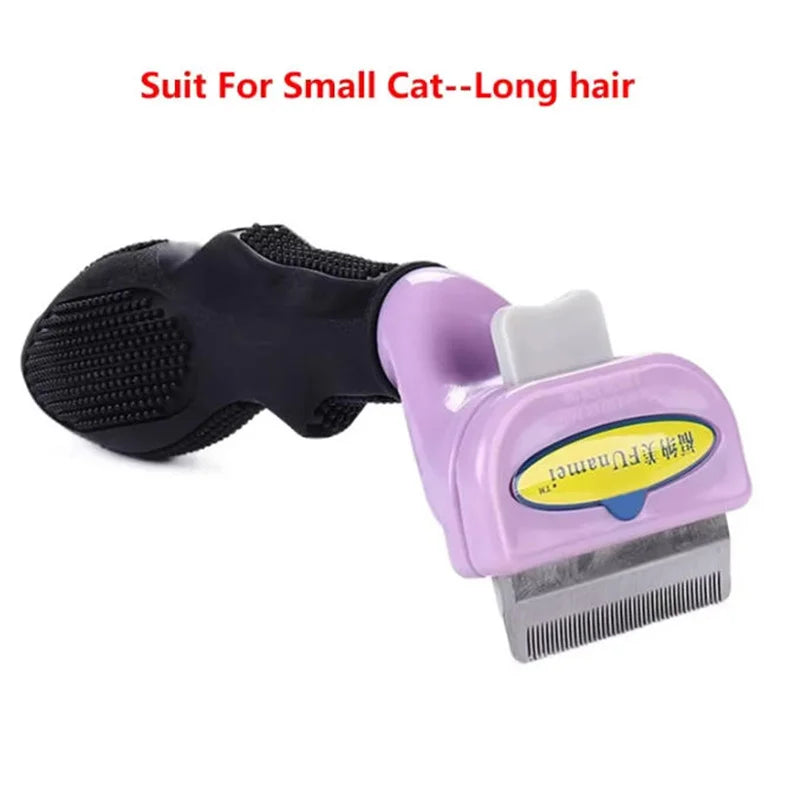 Pet Cat Hair Removal Combs Pet Grooming Brush Dogs Cats Hair Shedding Massage Combs Cat Hair Remover Cleaning Grooming Cat Brush