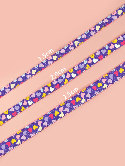 Luxury Brand Summer Colorful Season Adjutable Dog Collar And Leash Set For Small Medium Large Dogs