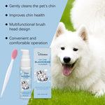 Pet Dental Care Kit for Dogs and Cats Teeth Cleaning Set Toothbrush 30ml Oral Solution Tartar Control Fresh Breath Gentle Hygien - shimendi