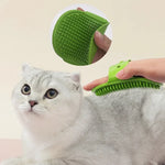 Pet Bath Brush Massage Gloves Cat Dog Grooming Comb Deshedding Tool Waterproof Soft Bristle Cleaning Supplies for Shedding Hair - shimendi