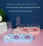 Pet SuppliesElevated Bowls for Cats and DogsDurable Double Cat and Dog Bowl FeedersElevated Cat Feeding and Drinking Supplies - shimendi