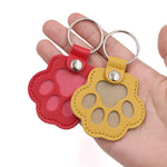 Pet Hair Memorial Keychain PU Leather Keepsake Locket for Cat Dog Fur Pet Hair Storage Pendant Handbag Hanging Accessories - shimendi
