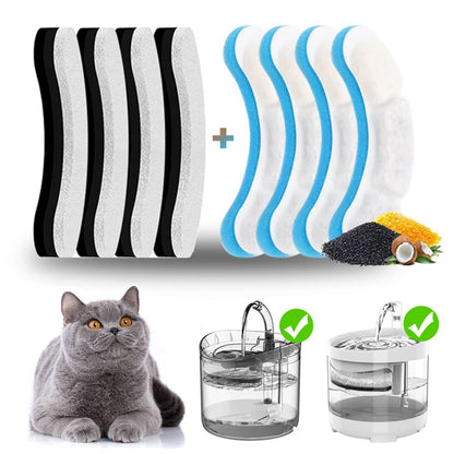 Replacement Filters For Cat Dog Water Fountain Activated Carbon Replaced Filters Cat Dispenser WF060 Filter Element Accessories