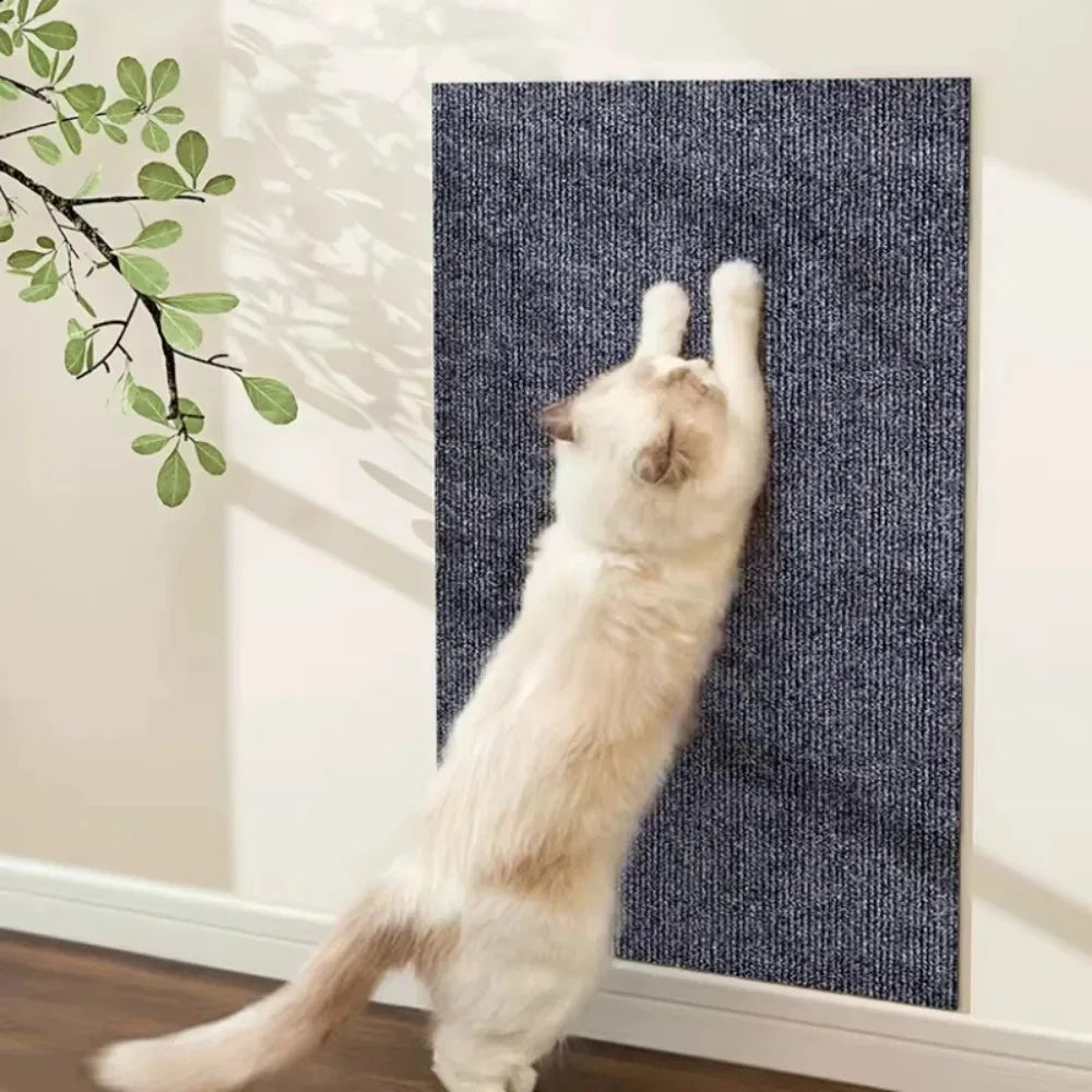 60x200cm Self-adhesive Cat Scratcher Sofa Protector Cats Scratcher Pad Board Protection Trimmable Carpet DIY Cat Scratch Mat