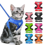 Cat Harness Vest Walking Lead Leash For Puppy Dogs Collar Polyester Adjustable Mesh Dog Harness For Small Medium Pet Accessories shimendi Sécurité et Confort pour Chien chat| Shimendi
