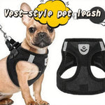 Cat Harness Vest Walking Lead Leash for Puppy Dogs Collar Polyester Adjustable Mesh Dog Harness for Small Medium Pet Accessories - shimendi