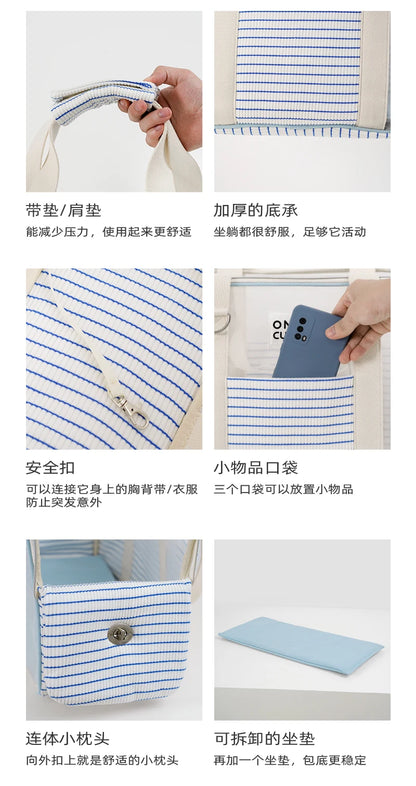 Fashion Transparent Window Pet Carrier Bag, Portable Shoulder Handbag for Small Dogs Cats, Puppy Outgoing Bag for Travel