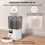Automatic Pet Feeder 4L Automatic Cat Food Dispenser Smart Control Bug and Snag Resistant Cat Dog Timer Feeder shimendi Sécurité et Confort pour Chien chat| Shimendi