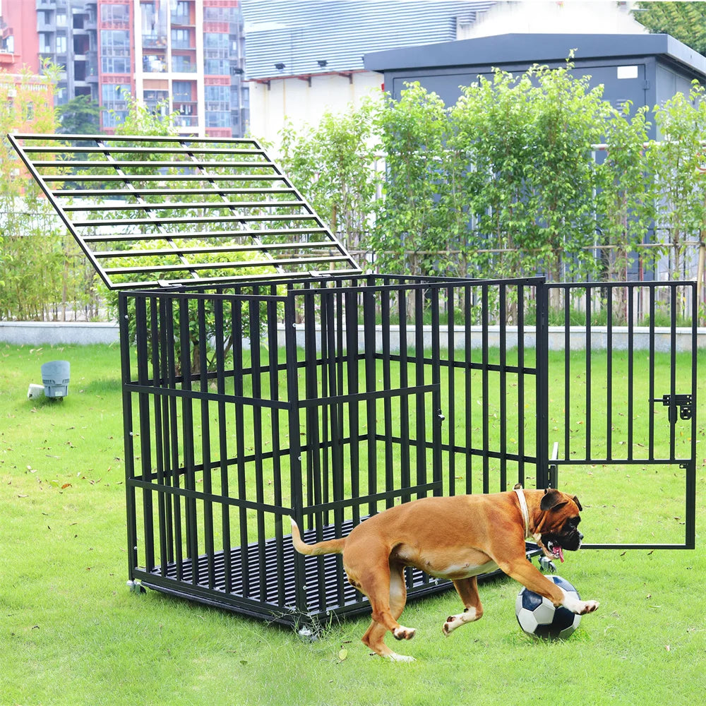 XXL Large Heavy Duty Dog Crate Strong Pet Cage Tear