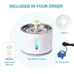 New 3.2L Stainless Steel Cat Water Fountain, USB Auto Smart Pet Drinking Fountain with Visual Water Window, Silent Pump for Cats shimendi Sécurité et Confort pour Chien chat| Shimendi