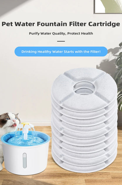 Cat Water Fountai Little Flower Water Fountain Filter Cartridge, Original Fit, Deep Purification for Pet's Healthy Water Intake