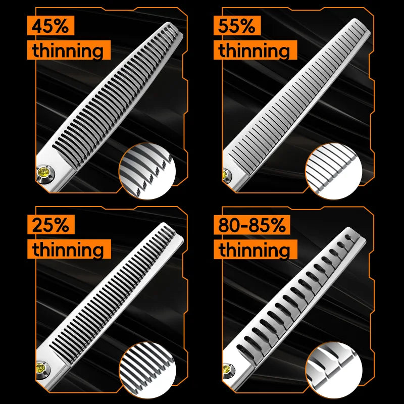 Fenice High-grade JP440C Alloy Steel 7.0/7.5 inch Pet Grooming Scissors Dog Hair Cutting Shears Tool for Pet Groomer Beautician