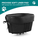 Portable Cat and Dog Carrier Dog Bike Basket Mountain Bike Shopping Basket for Bike Front Crossbar with Sponge Liner SafetyStrap shimendi Sécurité et Confort pour Chien chat| Shimendi