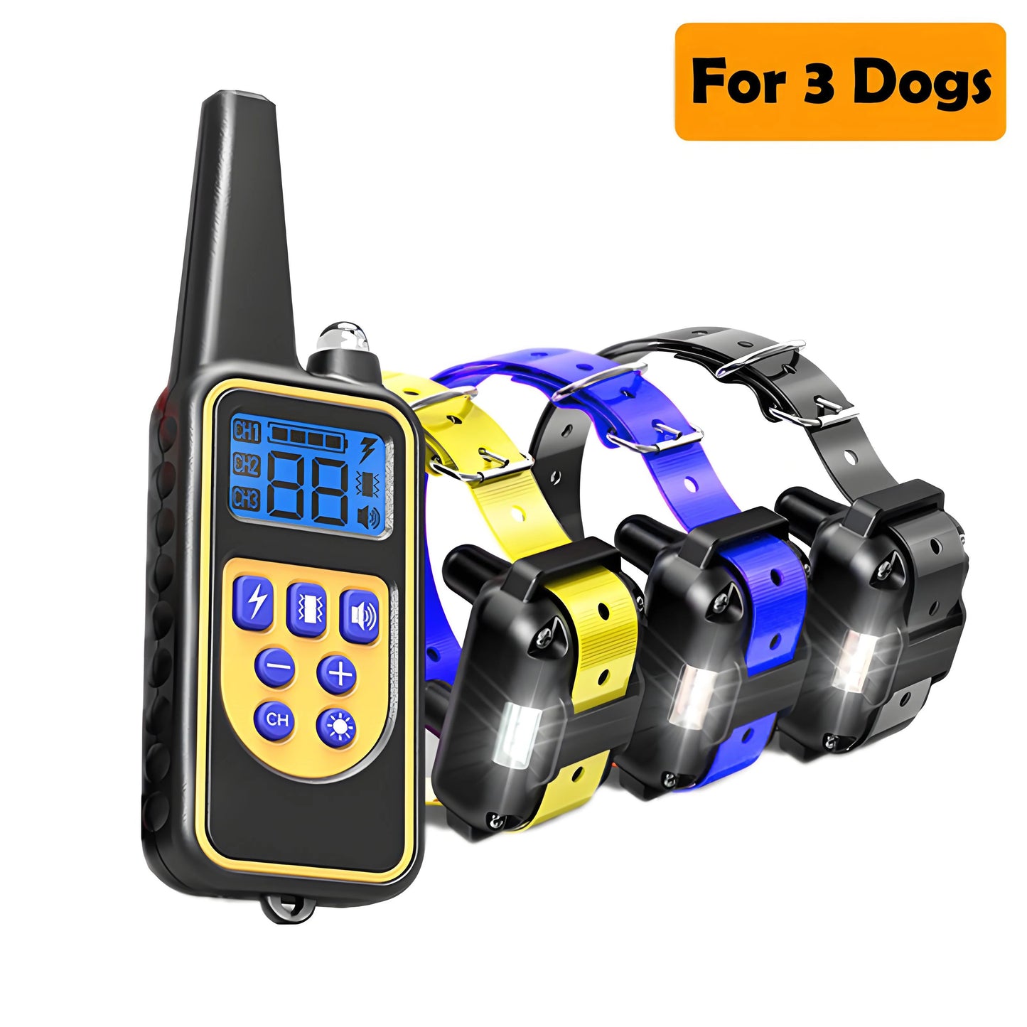 800m Dog Training Collar LCD Screen Waterproof Pet Electronic Collar Remote Control Trainer For Most Dogs