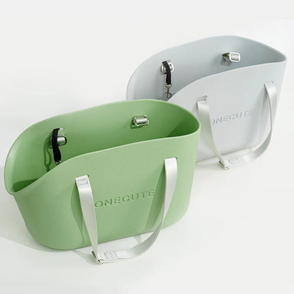 EVA Pet Carrier Bag, Waterproof & Breathable Dog Cat Shoulder Backpack, Lightweight Portable for Small Animals Outdoor Travel