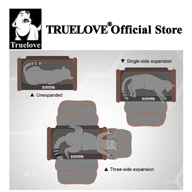 Truelove Nylon Oxford Large Space Comfortable Travel Foldable Hook Pet Carrier Bag Portable Puppy Cat Carrier Backpack TLX4971