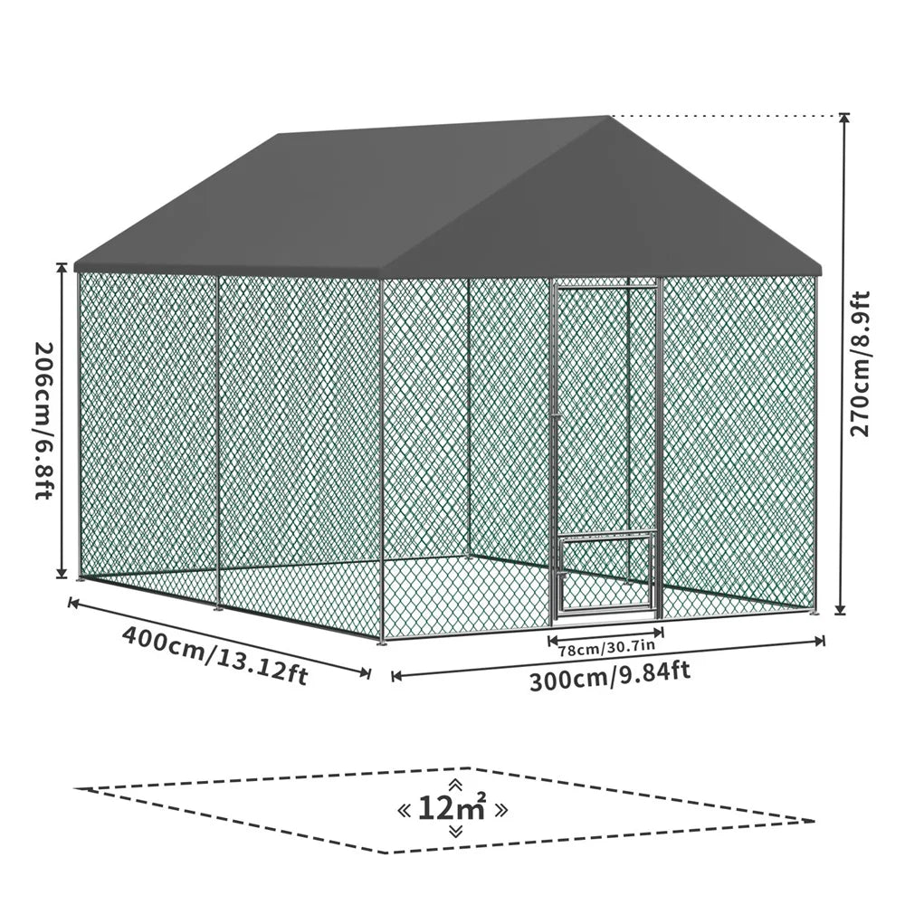 XXL XL Large Outdoor Chicken Run Coop Heavy Duty Walk-In