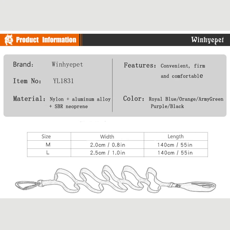 TRUELOVE Pet Leash Nylon Zinc-alloy Hook Carabiner Dog Accessories Rope Lead Medium Big Ferocious Travel Pet Supplies YL1831