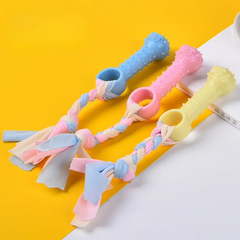 Pet Dog Chew Toys Rubber Bone Toy Aggressive Chewers Dog Toothbrush Doggy Puppy Dental Care For Dog Pet Accessories