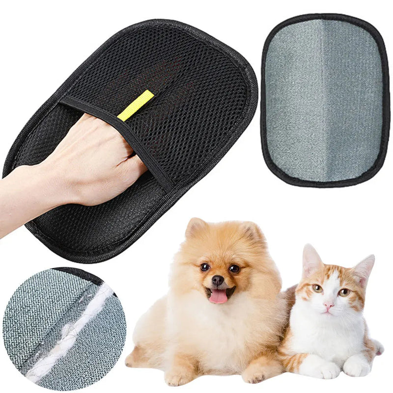 Pet Grooming Gloves Hair Remover Brush Pet Hair Remover Gloves for Dog Cat Rabbit with Long/Short/Curly Hair shimendi Sécurité et Confort pour Chien chat| Shimendi