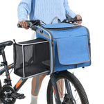 Dog or Cat Bike Basket Expandable Soft Sided Pet Carrier Backpack with 4 Open Doors Foldable Dog Bike Carrier shimendi Sécurité et Confort pour Chien chat| Shimendi