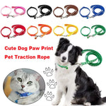 Dog Cat Collar Leash Set Adjustable for Puppy Outdoor Walking Compatible with Chihuahua Terrier Schnauzer General Traction Rope shimendi Sécurité et Confort pour Chien chat| Shimendi