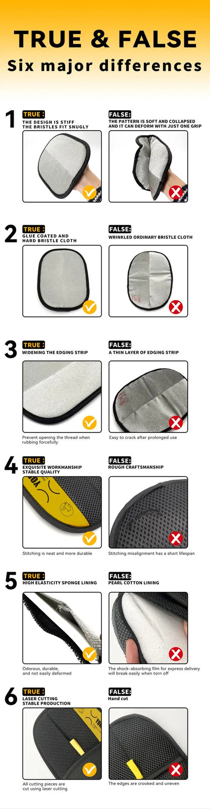 Animal hair glove Electrostatic gloves Two-way brush pet hair removal glove for cats dogs clothes furniture  electrostatic