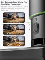 Automatic Cat Feeder Camera Pet Smart Cat Food Kibble Dispenser 2.4G/5GWiFi Tuya APP Control Auto Feeder For Cat Dog Accessories - shimendi